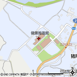 杵築市役所　杵築市健康推進館プール受付周辺の地図