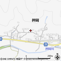 高知県須崎市押岡周辺の地図