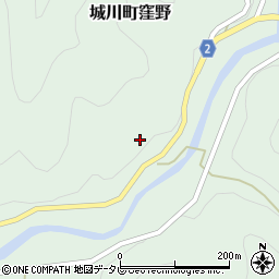 愛媛県西予市城川町窪野2000周辺の地図