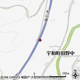 愛媛県西予市宇和町田野中周辺の地図