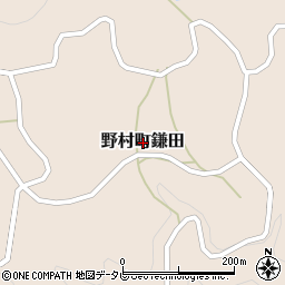 〒797-1326 愛媛県西予市野村町鎌田の地図