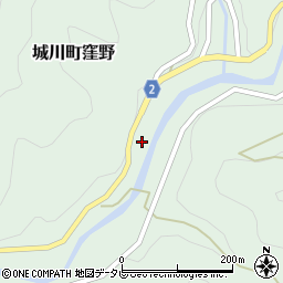 愛媛県西予市城川町窪野2043周辺の地図