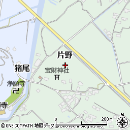大分県杵築市片野周辺の地図