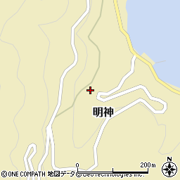 愛媛県西宇和郡伊方町明神133周辺の地図