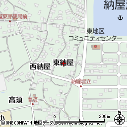 大分県杵築市片野東納屋周辺の地図