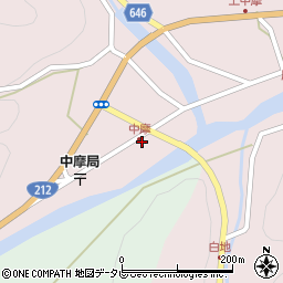 大分県中津市山国町中摩3588周辺の地図