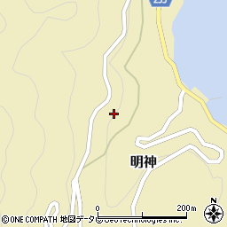 愛媛県西宇和郡伊方町明神251周辺の地図