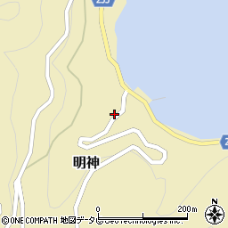 愛媛県西宇和郡伊方町明神57周辺の地図