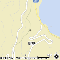 愛媛県西宇和郡伊方町明神122周辺の地図