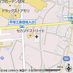 １００円クリーニング甘木インター店周辺の地図