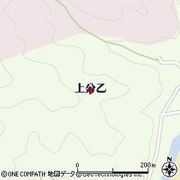 高知県須崎市上分乙周辺の地図