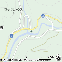 愛媛県西予市城川町窪野2573周辺の地図