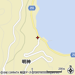 愛媛県西宇和郡伊方町明神70周辺の地図