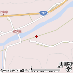 大分県中津市山国町中摩2450周辺の地図