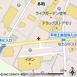 石窯パン工房ビガロ甘木店周辺の地図