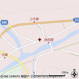 大分県中津市山国町中摩3230-2周辺の地図