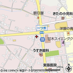 喜多村石油株式会社　甘木南サービスステーション周辺の地図
