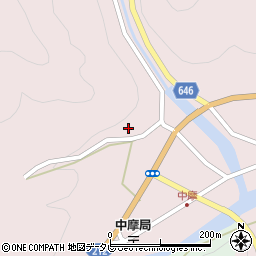 大分県中津市山国町中摩3556周辺の地図