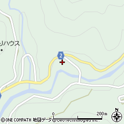 愛媛県西予市城川町窪野2578周辺の地図