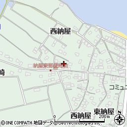 大分県杵築市片野西納屋周辺の地図