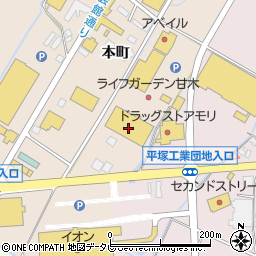 ヤマダデンキテックランドＮｅｗ甘木店周辺の地図