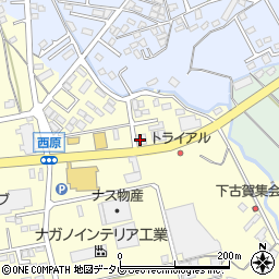 アズ甘木店周辺の地図