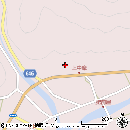 大分県中津市山国町中摩3268周辺の地図