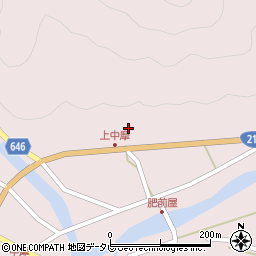 大分県中津市山国町中摩3189周辺の地図
