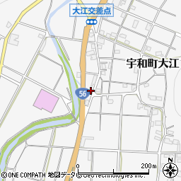 愛媛県西予市宇和町大江284周辺の地図