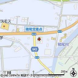 大分トヨタ自動車杵築店周辺の地図