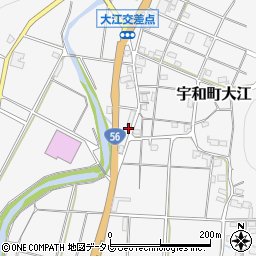 愛媛県西予市宇和町大江284-1周辺の地図