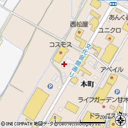 昭和モータース株式会社　スバルショップ甘木周辺の地図