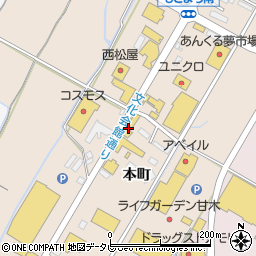 スズキ自販福岡スズキアリーナ朝倉周辺の地図