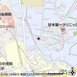 福岡県朝倉市頓田538-15周辺の地図
