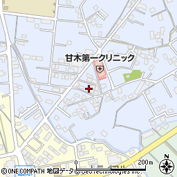 福岡県朝倉市頓田589-8周辺の地図