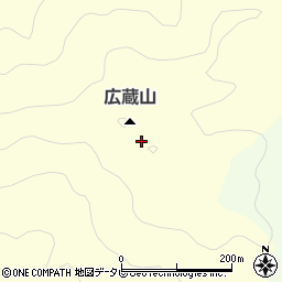 広蔵山周辺の地図