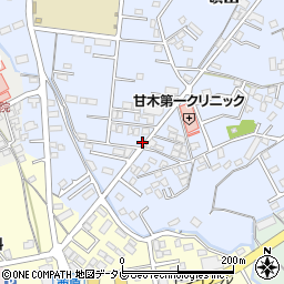 福岡県朝倉市頓田536周辺の地図