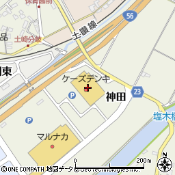 ケーズデンキ須崎店周辺の地図