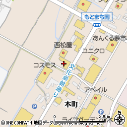 福岡トヨタ自動車甘木店周辺の地図