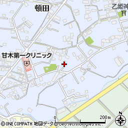 福岡県朝倉市頓田496周辺の地図