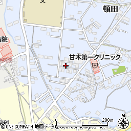 福岡県朝倉市頓田543周辺の地図