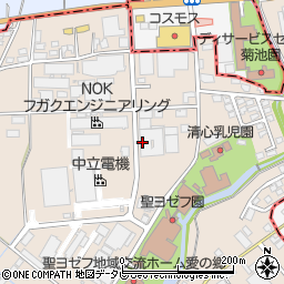 恒和工業株式会社　九州工場周辺の地図