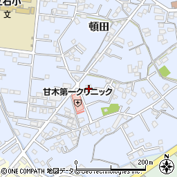 福岡県朝倉市頓田508周辺の地図