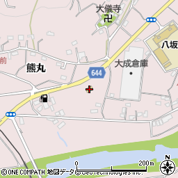 ファミリーマート杵築八坂店周辺の地図