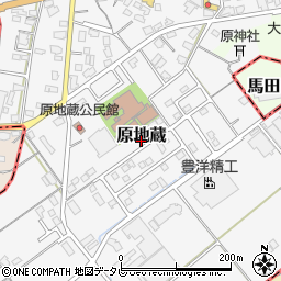 福岡県朝倉郡筑前町原地蔵周辺の地図