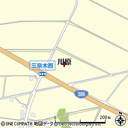 福岡県朝倉市川原周辺の地図
