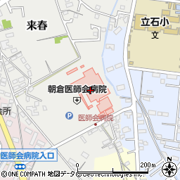 朝倉医師会 訪問看護ステーション周辺の地図