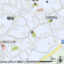 福岡県朝倉市頓田207周辺の地図