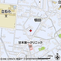 福岡県朝倉市頓田520周辺の地図