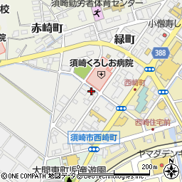 須崎緑町郵便局周辺の地図